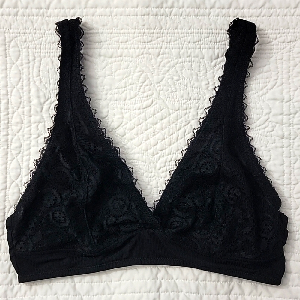 🐞4/$10🐞 SO Intimates Juniors Black Lace Bralette Size Large